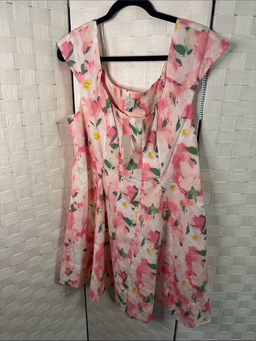 a new day Pink Floral Midi Dress